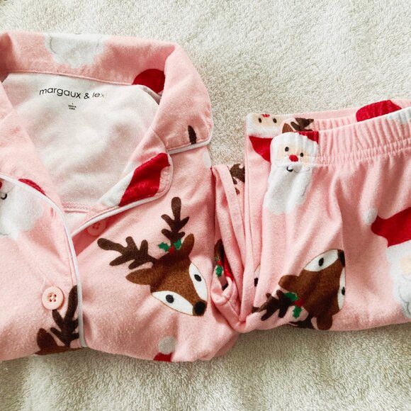Margaux & Lexi Kids Christmas Pajamas set Size 5 - Picture 3 of 3